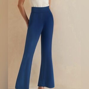 New York & Company Royal Blue Boot-Cut Flare Pants